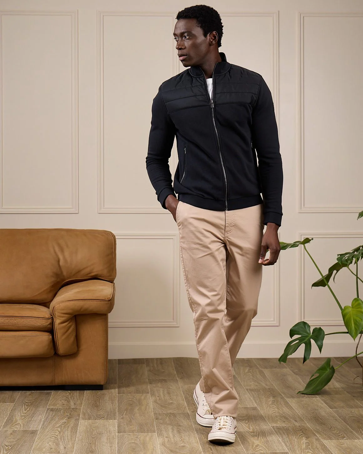 Cardigan bi-matières Gabino