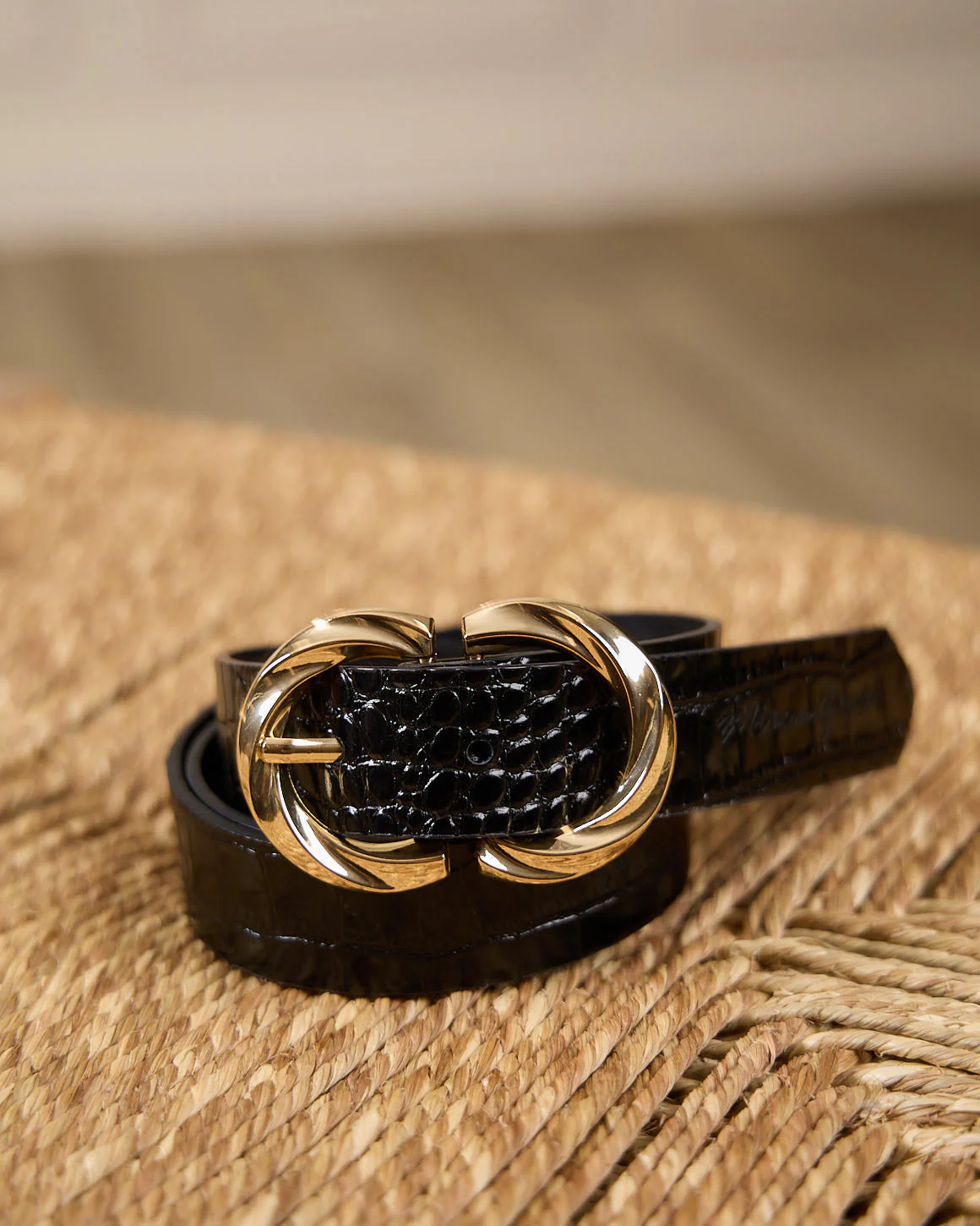 Ceinture motif croco Gianna