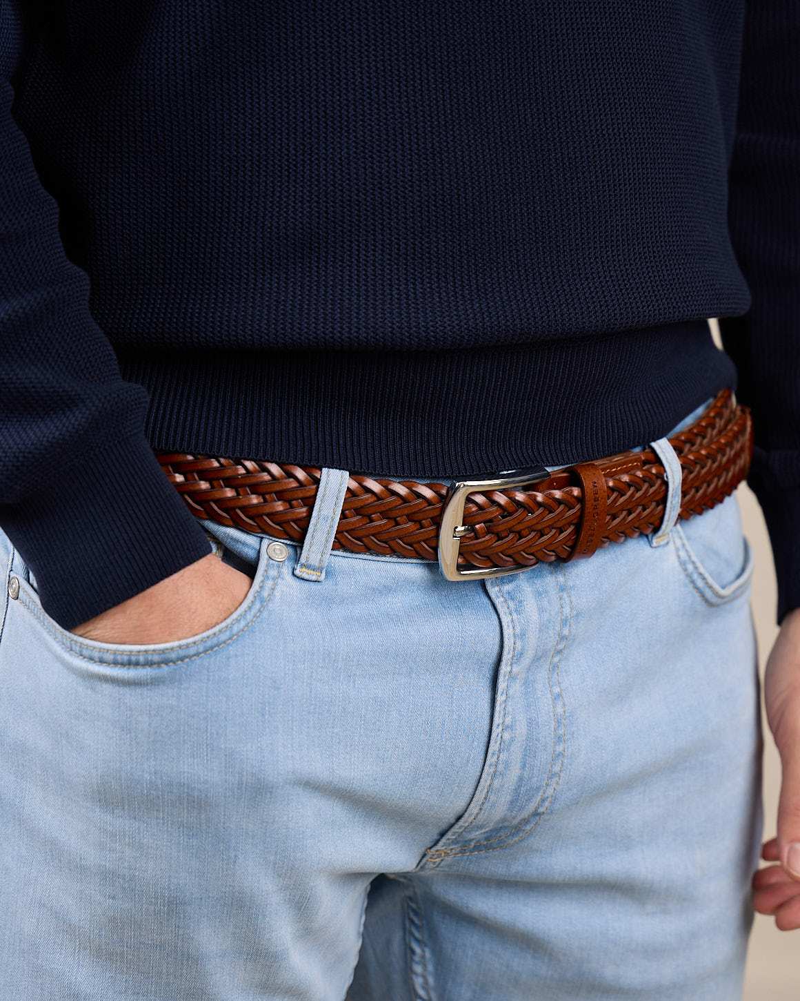 Ceinture tressée cuir George - Image 2