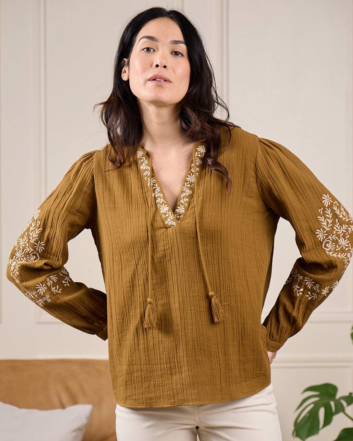 Chemise broderie Dakota - Image 4