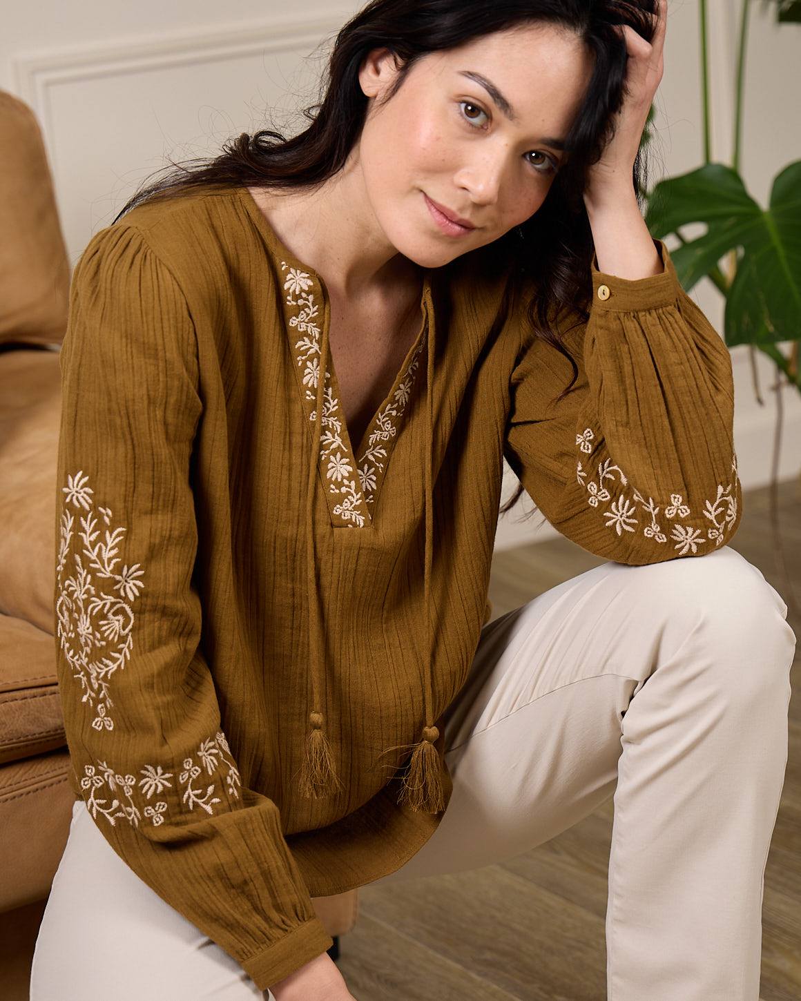 Chemise broderie Dakota - Image 8