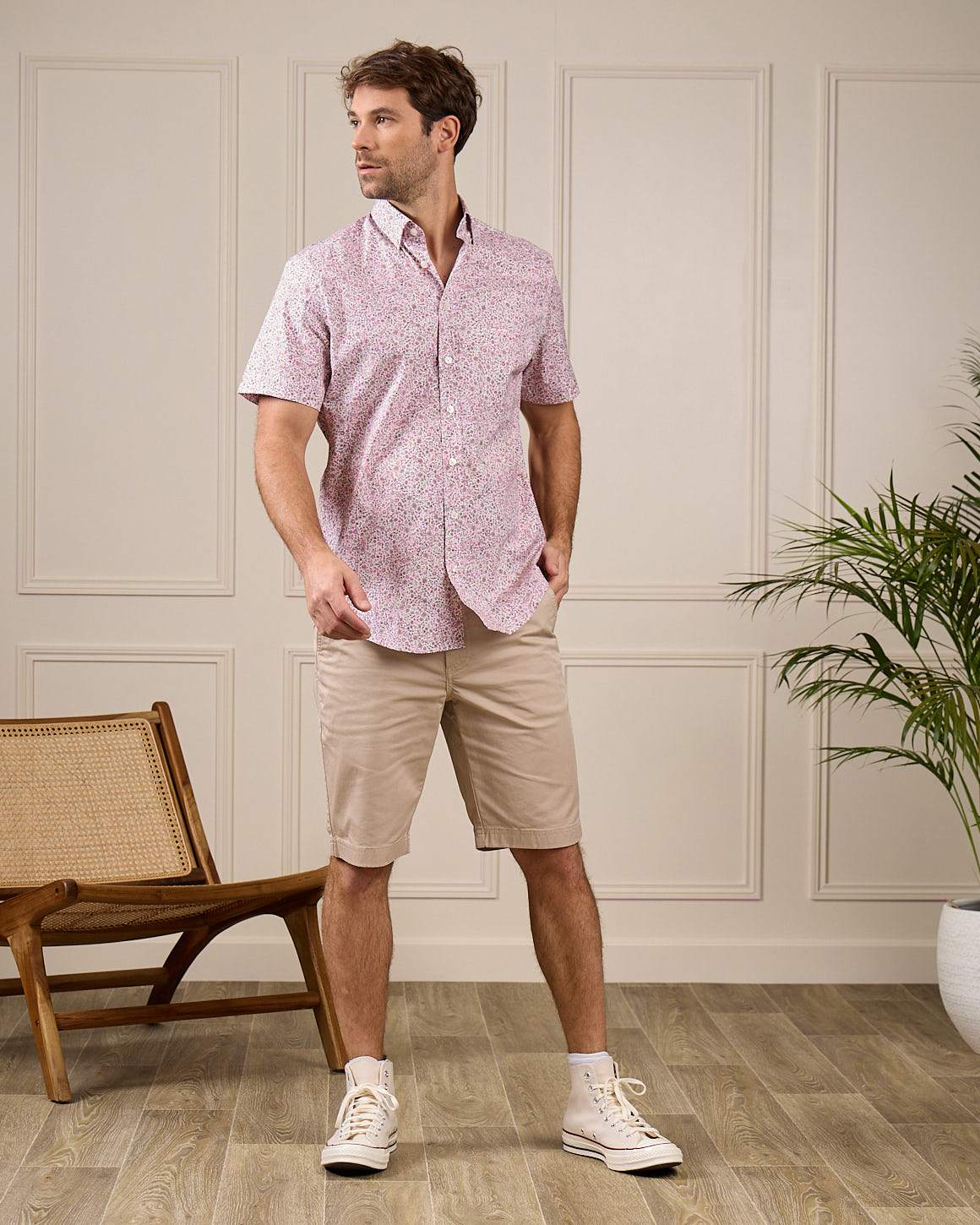 Chemise fleurie
