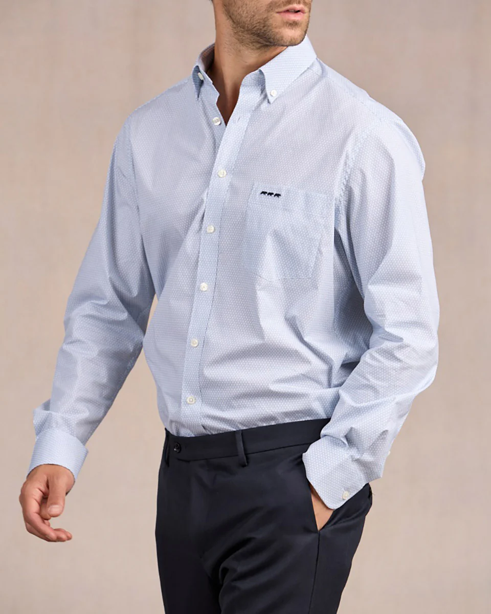 Chemise à micro motifs