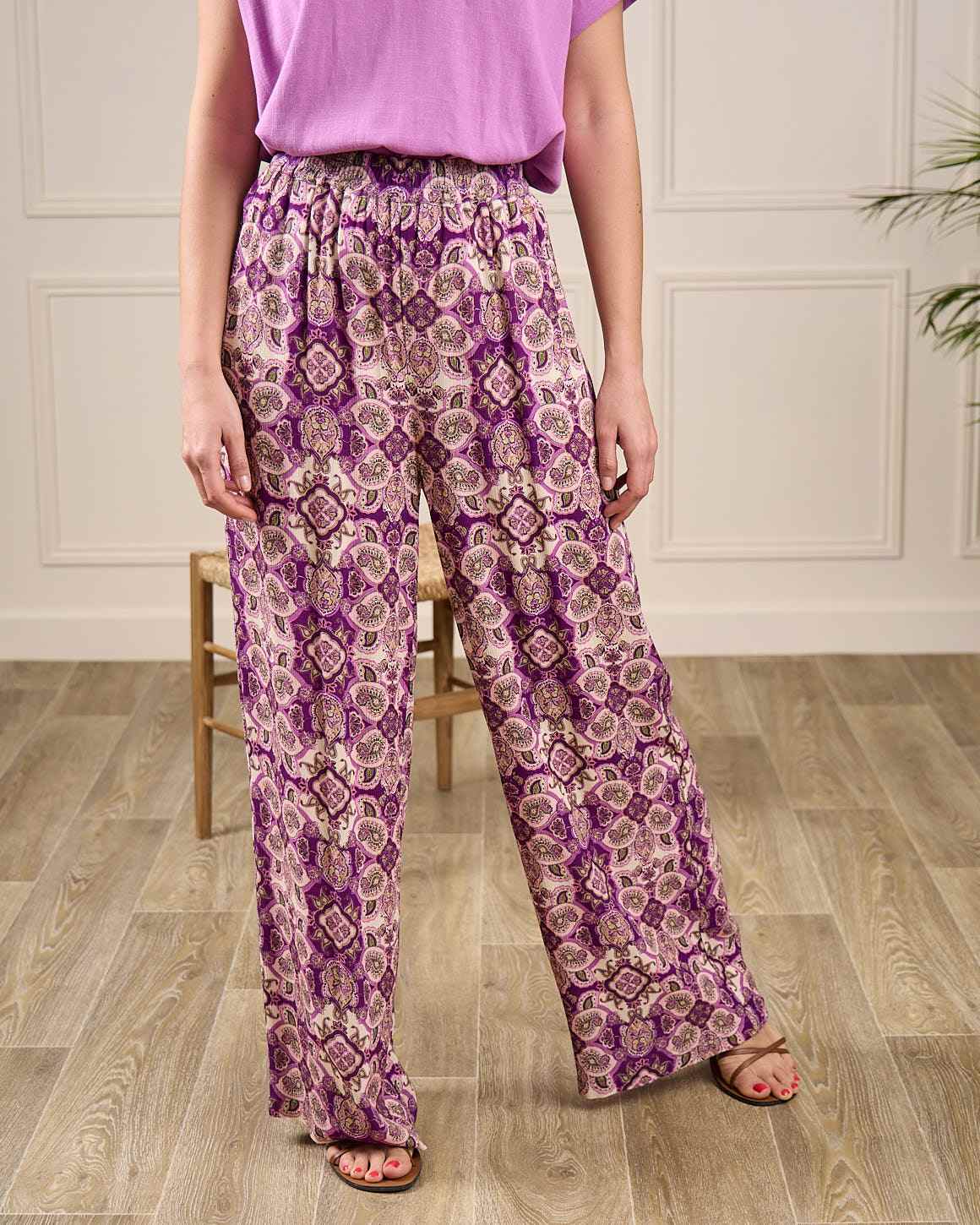 Pantalon large imprimé - Image 2
