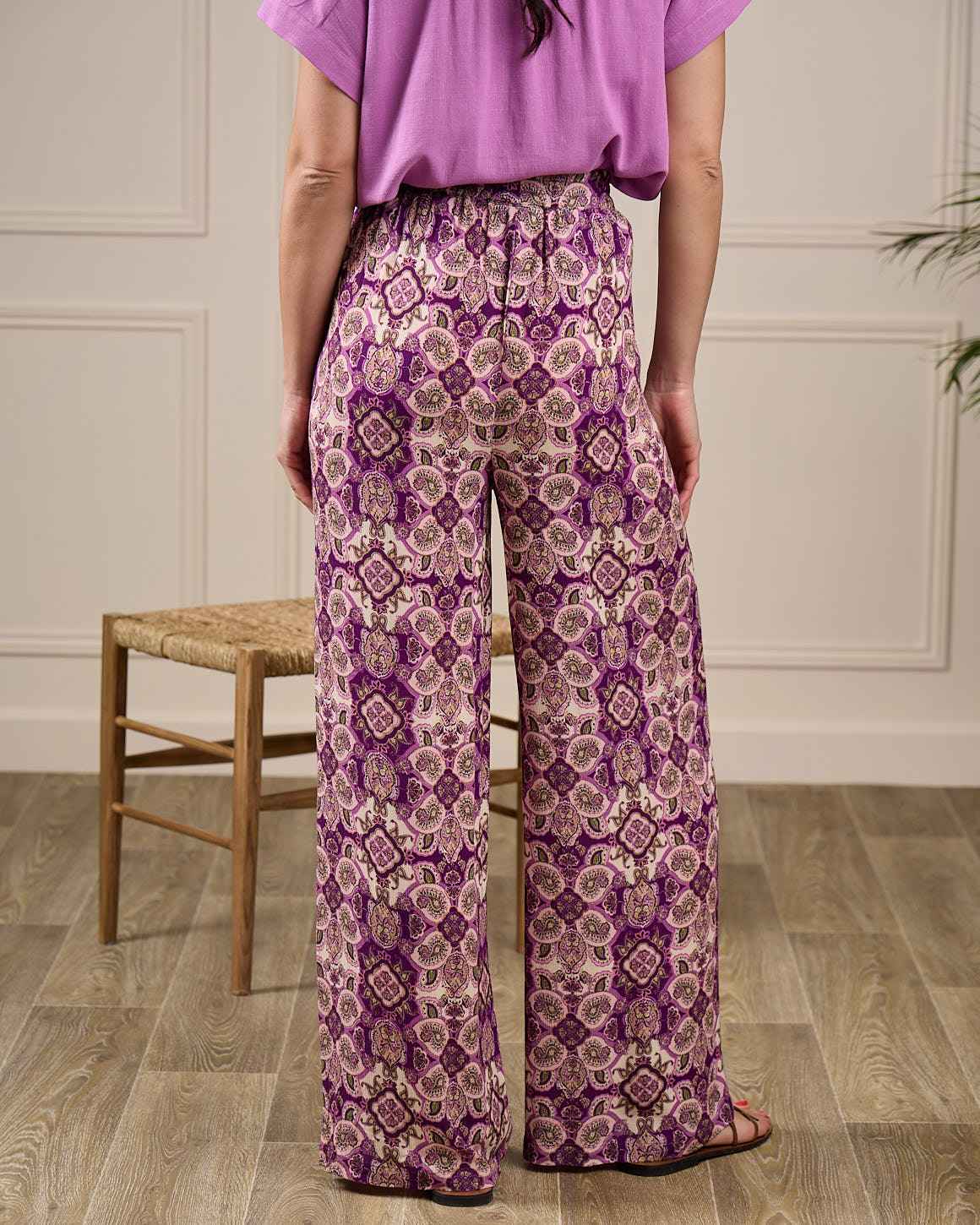 Pantalon large imprimé - Image 4
