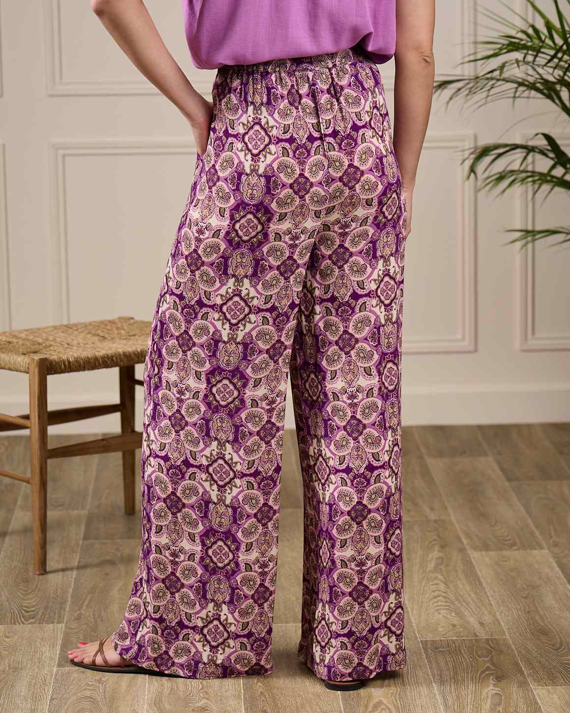 Pantalon large imprimé - Image 7