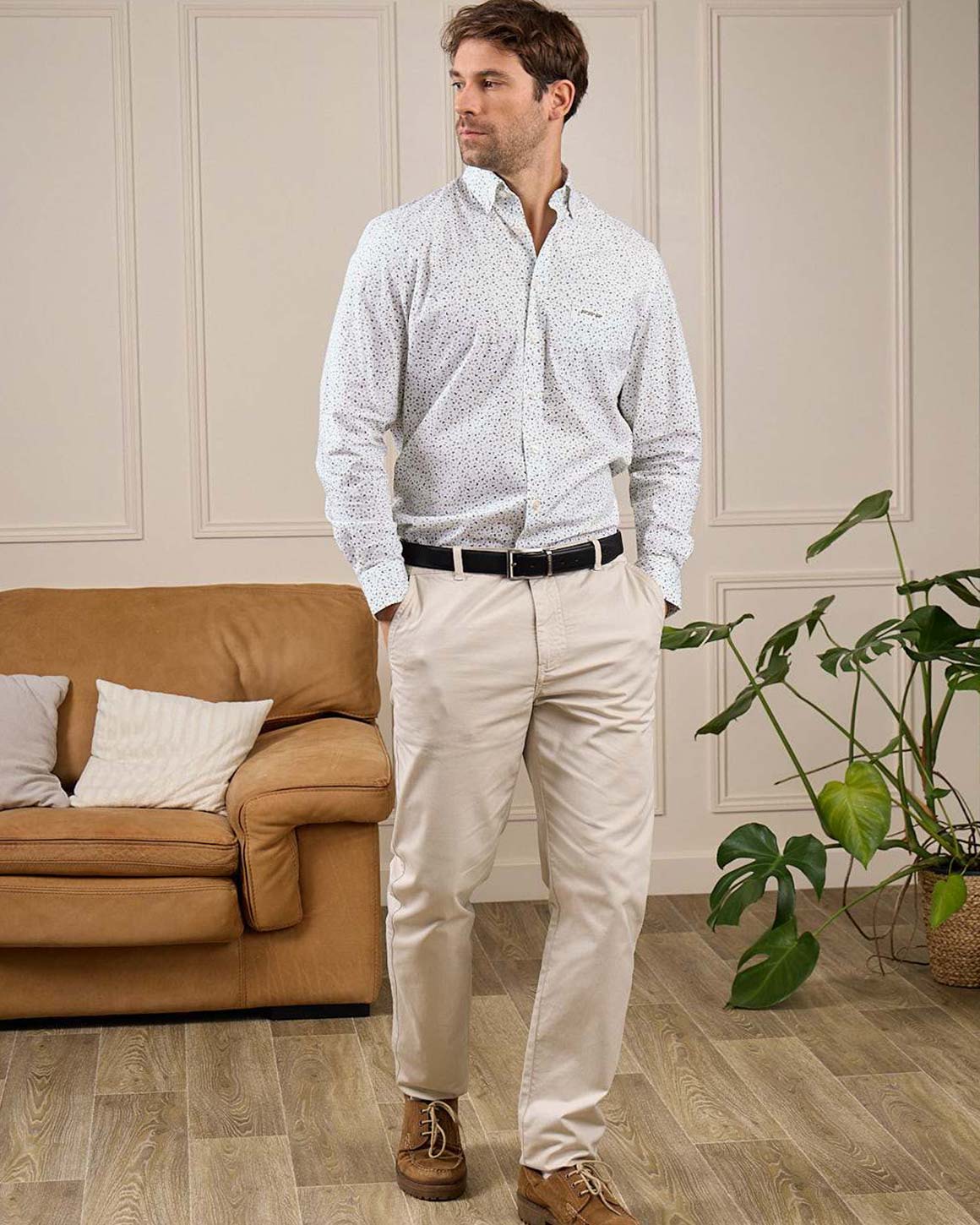 Chino coupe ajustée