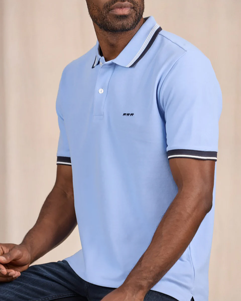 Polo à contraste