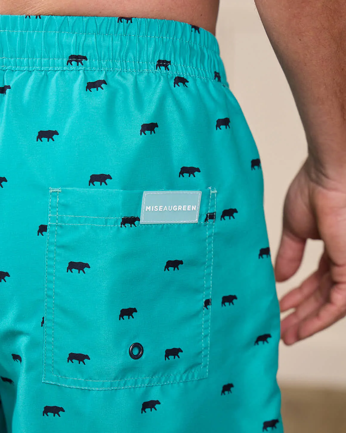 Short de bain imprimé petites vaches - Image 6