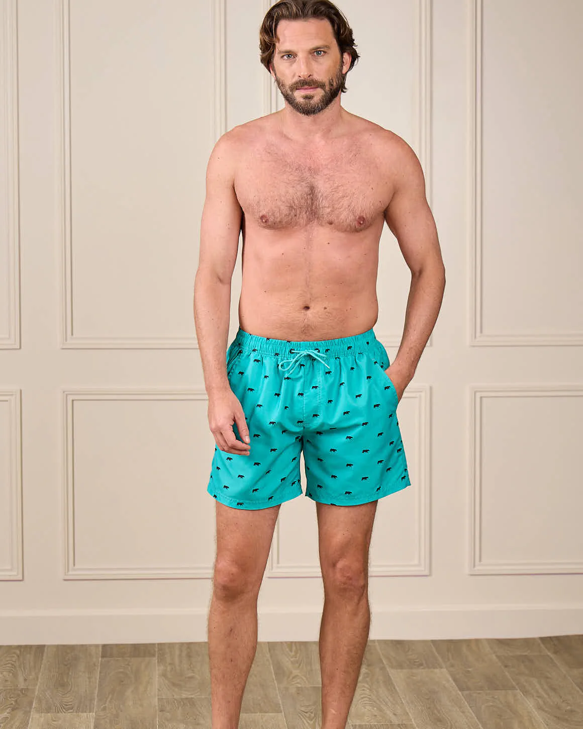 Short de bain imprimé petites vaches - Image 8