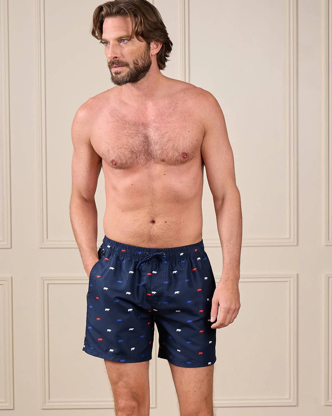 Short de bain imprimé petites vaches - Image 7
