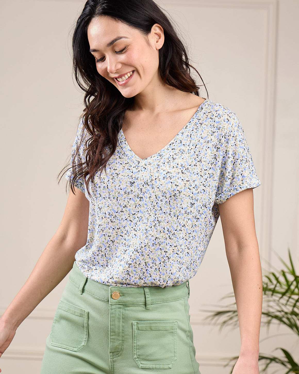 T-shirt viscose et lin - Image 2